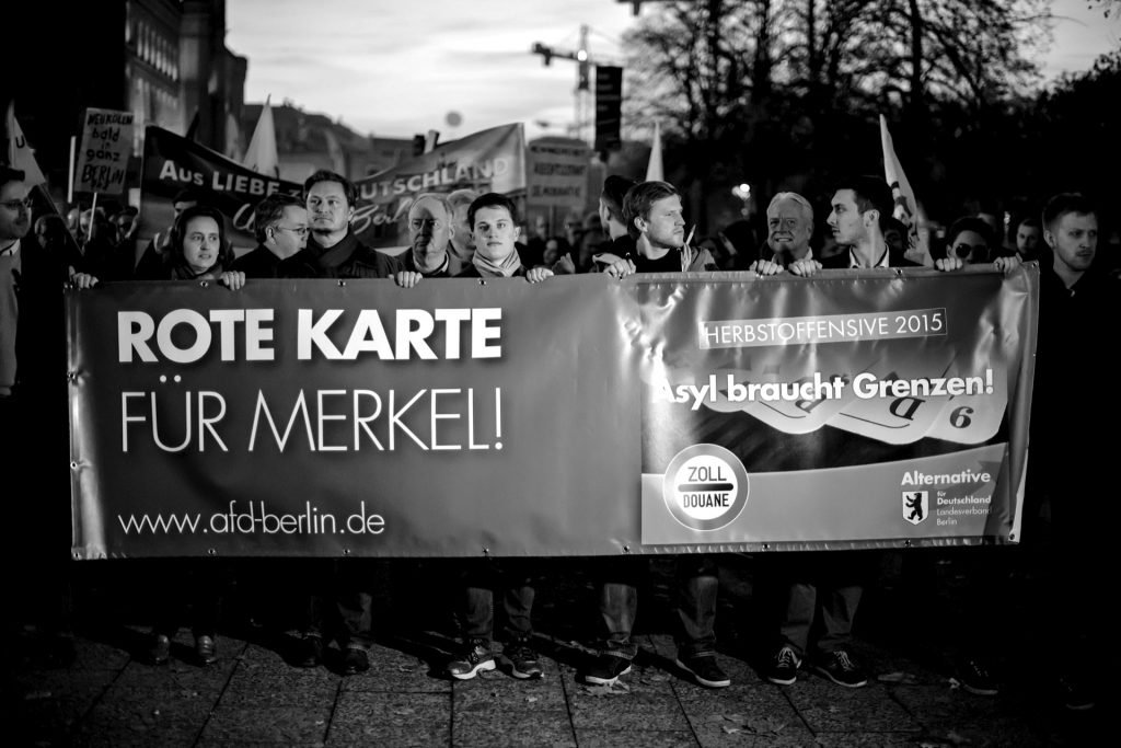 Aufmarsch der AfD in Berlin gegen Flüchtlinge