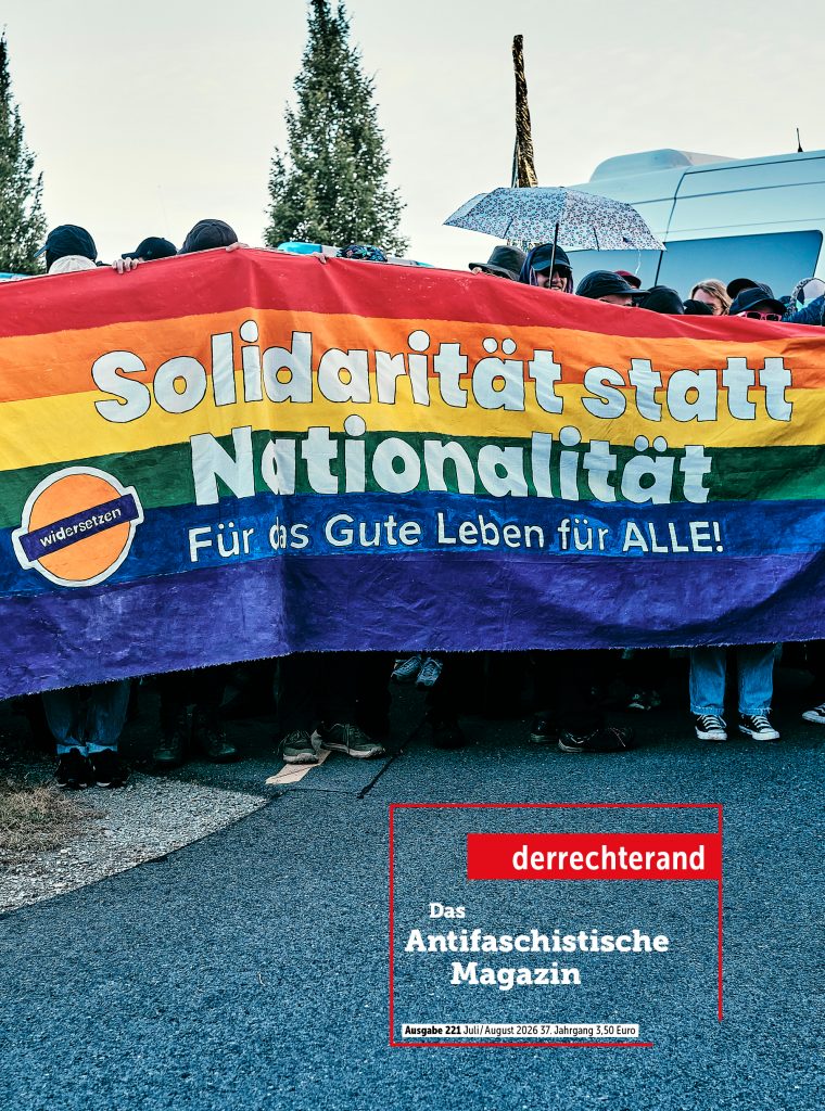 Antifa Magazin der rechte rand. Widersetzen, Erfurt